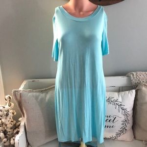 Blue midi dress size medium
